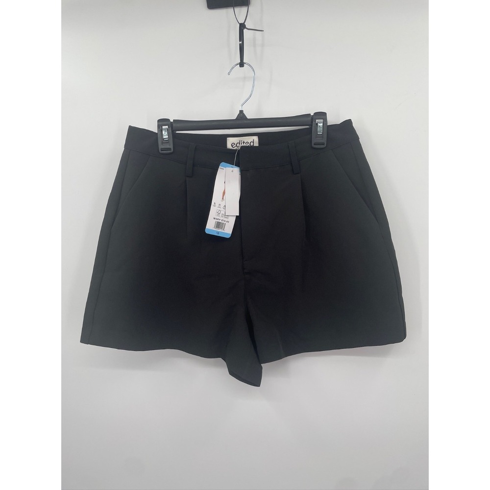 Edited by Remi Bader Trouser Shorts Size 10 High-Rise‎ Black